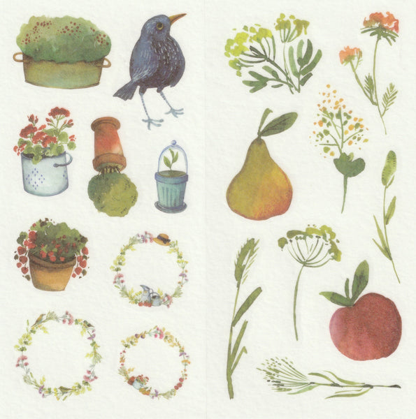 [FREE with US$10 purchase!] Gardening Stickers Set A