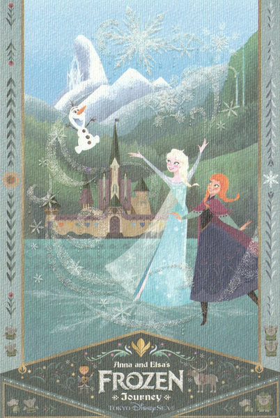 Japan Tokyo Disneysea Fantasy Springs Anna & Elsa's Frozen Journey Postcard